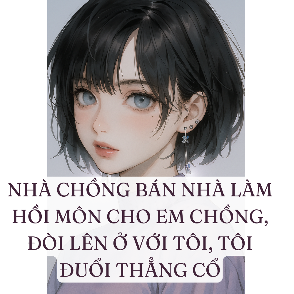 NHÀ CHỒNG BÁN NHÀ LÀM HỒI MÔN CHO EM CHỒNG, ĐÒI LÊN Ở VỚI TÔI, TÔI ĐUỔI THẲNG CỔ