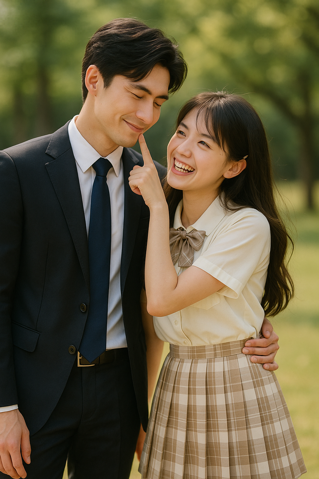 Hôn xong rồi, anh dám chối không?