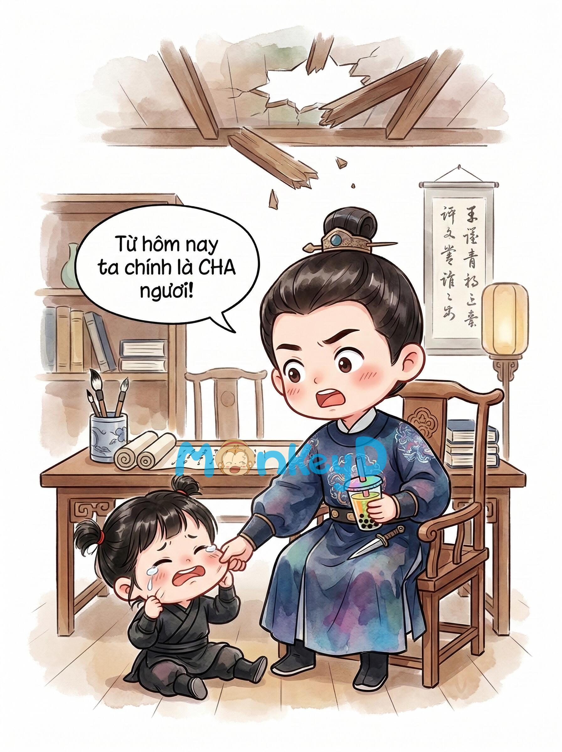 Vương gia, cho ta một ly trà sữa trân châu