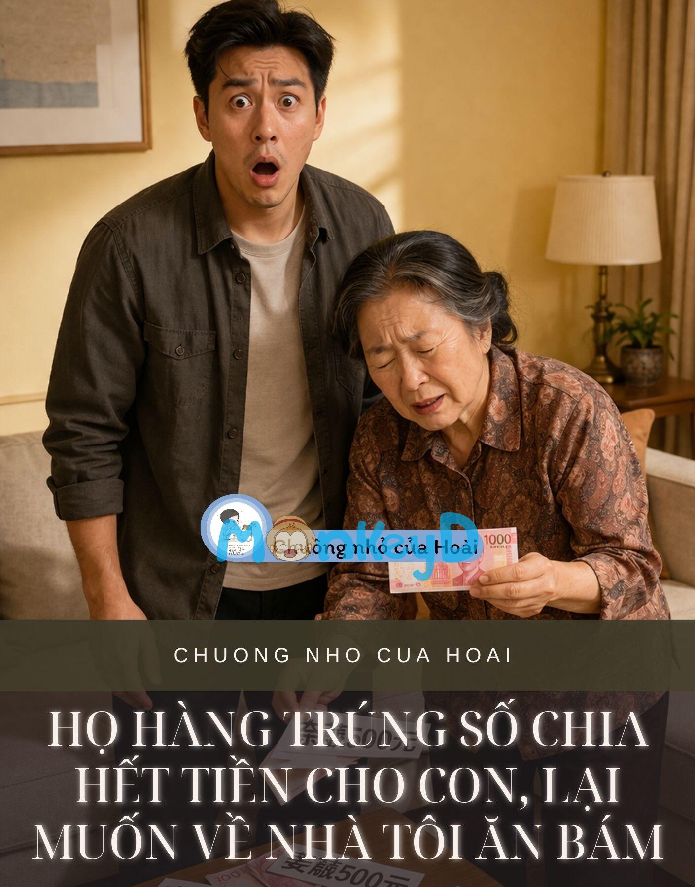 HỌ HÀNG TRÚNG SỐ CHIA HẾT TIỀN CHO CON, LẠI MUỐN VỀ NHÀ TÔI ĂN BÁM
