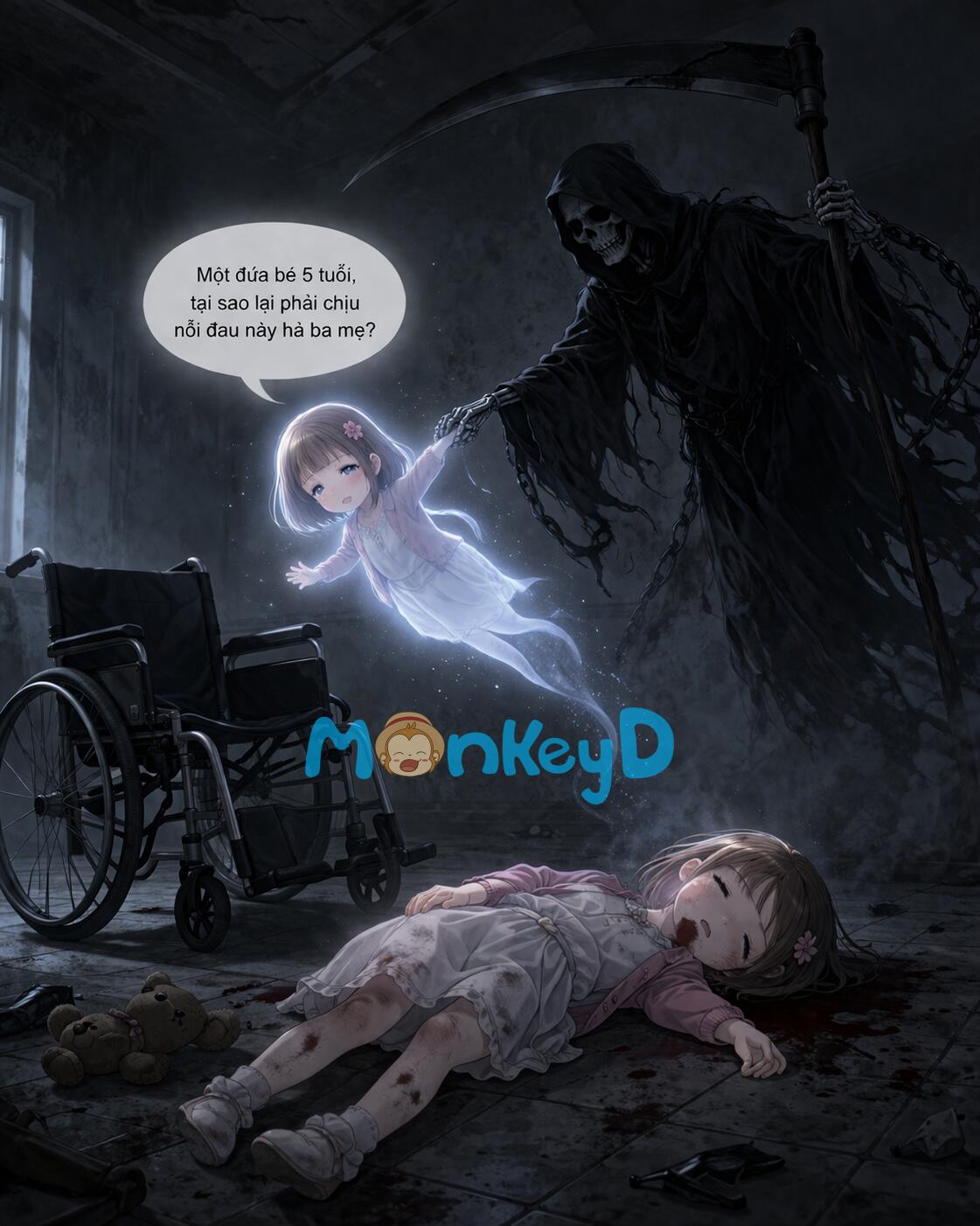 Con rối trên xe lăn