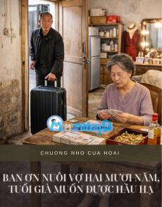 BAN ƠN NUÔI VỢ HAI MƯƠI NĂM, TUỔI GIÀ MUỐN ĐƯỢC HẦU HẠ