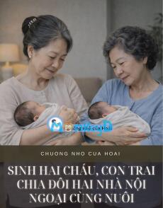 SINH HAI CHÁU, CON TRAI CHIA ĐÔI HAI NHÀ NỘI NGOẠI CÙNG NUÔI