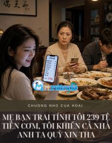 MẸ BẠN TRAI TÍNH TÔI 239 TỆ TIỀN CƠM, TÔI KHIẾN CẢ NHÀ ANH TA QUỲ XIN THA